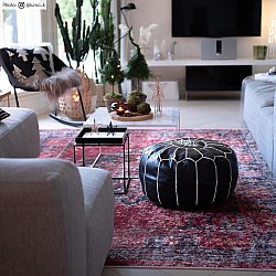 Wilton-Teppich - Soussi (rot/multi)