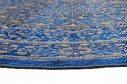 Rund Teppich - Vinadio (blau/gold)
