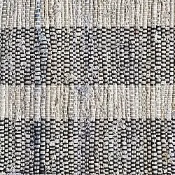 Denim-Teppich - Ally (schwarz/cremeweiß)