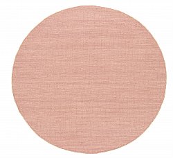 Runde Teppiche - Dhurry (rosa)