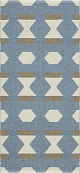 Kunststoffteppiche - Der Horred-Teppich Disa (blau)