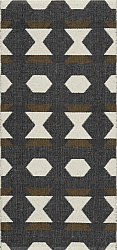 Kunststoffteppiche - Der Horred-Teppich Disa (schwarz)