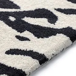 Fußmatte - Zebra Tufted Wool Premium (weiß/schwarz)