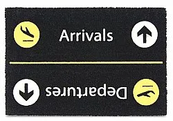 Fußmatte - Airport (schwarz)