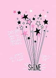 Kinderteppich - Starshine (rosa)