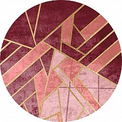 Rund Teppich - Amasra (rosa)