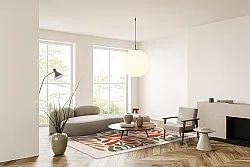 Wilton-Teppich - Fern (beige/multi)