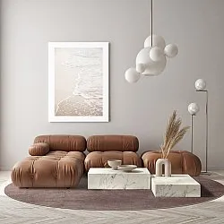 Rund Teppich - Artena (grau/braun)