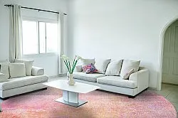 Rund Teppich - Cicoria (rosa/lila)