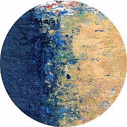 Rund Teppich - Sindia (beige/blau)