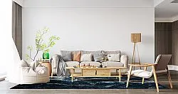 Wilton-Teppich - Narbolia (blau/multi)