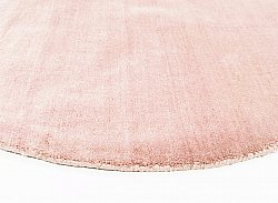 Rund Teppich - Recycled PET with viscose look (rosa)