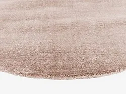 Rund Teppich - Recycled PET with viscose look (hellbraun)