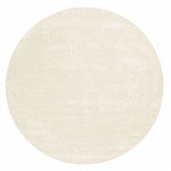 Rund Teppich - Recycled PET with viscose look (offwhite)