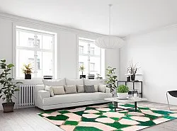 Wilton-Teppich - Chia (grün/beige)