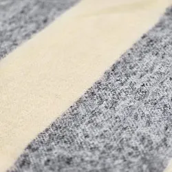 Decken - Wolldecke im Mischgewebe - Beatriz Stripe (schwarz/weiß)