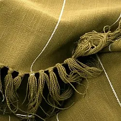 Decken - Baumwolldecke - Martina Stripe (grün/weiß)