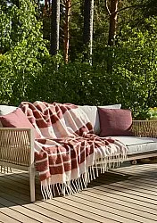 Decken - Überwurf aus Wollmischung - Charlotte (rosa)