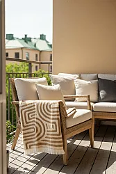 Decken - Wolldecke im Mischgewebe - Melody (braun/beige)