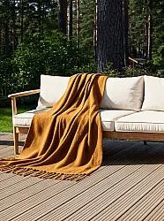 Decken - Überwurf aus Wollmischung - Samantha (gelb)