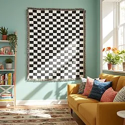 Decken - Wallace Tapestry Blanket (schwarz/weiß)