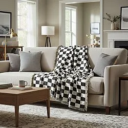 Decken - Wallace Tapestry Blanket (schwarz/weiß)