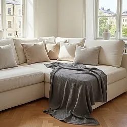 Decken - Vanja Throw (schwarz)