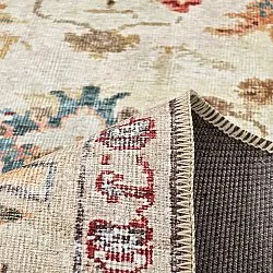 Flachgewebter Teppich - Adira (grau/rosa)