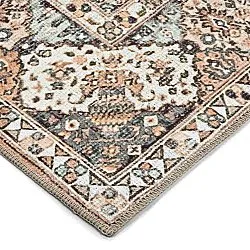 Flachgewebter Teppich - Berelina (beige/mehrfarbig)