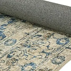 Flachgewebter Teppich - Delvar (blau)