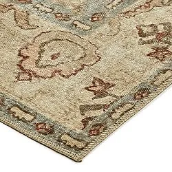 Flachgewebter Teppich - Layla (hellblau)