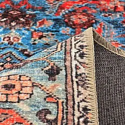 Flachgewebter Teppich - Mardin (rot/blau)