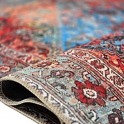 Flachgewebter Teppich - Mardin (rot/blau)