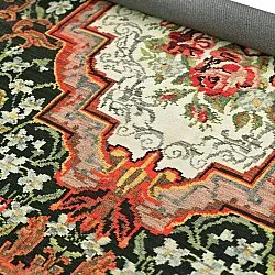 Flachgewebter Teppich - Masarida (schwarz/mehrfarbig)
