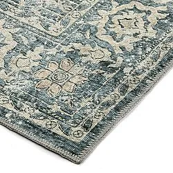 Flachgewebter Teppich - Meralis (blau)