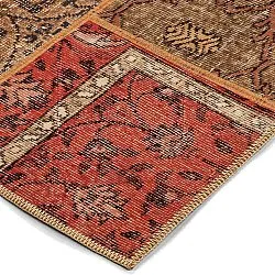 Flachgewebter Teppich - Myrina (rot/mehrfarbig)