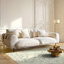 Flachgewebter Teppich - Nahla (creme)