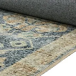 Flachgewebter Teppich - Noura (blau)