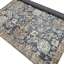 Flachgewebter Teppich - Noura (dunkelblau)