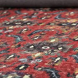 Flachgewebter Teppich - Omarien (rot)