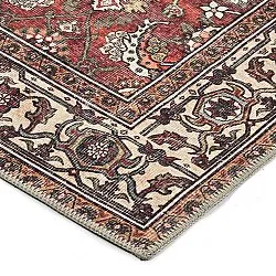 Flachgewebter Teppich - Samaria (rot)