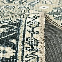 Flachgewebter Teppich - Yasirah (blau/grün)