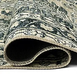 Flachgewebter Teppich - Yasirah (blau/grün)