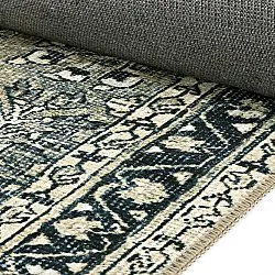 Flachgewebter Teppich - Yasirah (blau/grün)