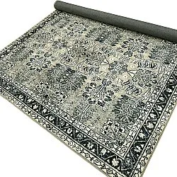 Flachgewebter Teppich - Yasirah (blau/grün)