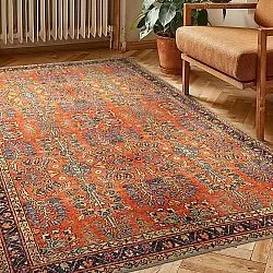 Flachgewebter Teppich - Yasirah (orange)
