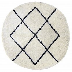 Runde Teppiche - Marsa (schwarz/weiß)