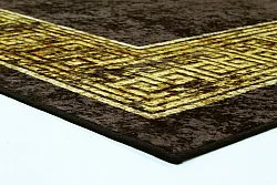 Wilton-Teppich - Tilos (schwarz/gold)
