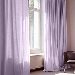 Vorhänge - Gardine in Leinenoptik Andrada (lila)