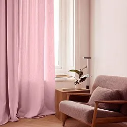 Vorhänge - Leinenvorhang Cosmina (rosa)